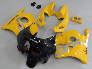 1990-1998 Honda CBR250RR MC22 Motorcycle Fairing Kits - Yellow Glossy Black UK