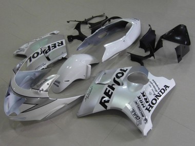 1996-2007 Honda CBR1100XX Blackbird Motorcycle Fairings - White Black Repsol UK