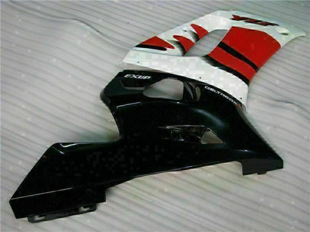 1998-2002 Yamaha YZF R6 Motorcycle Fairing - White Red Glossy Black UK
