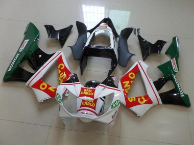2000-2001 Honda CBR900RR 929 Motorcycle Fairings - White Red Green Glossy Black San Carlo UK