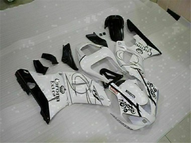 2000-2001 Yamaha YZF R1 Motorcycle Fairings - White Black Corona Extra UK