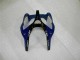 2000-2002 Kawasaki ZX6R Motorcycle Fairings - Blue Glossy Black Elf Bridgestone UK