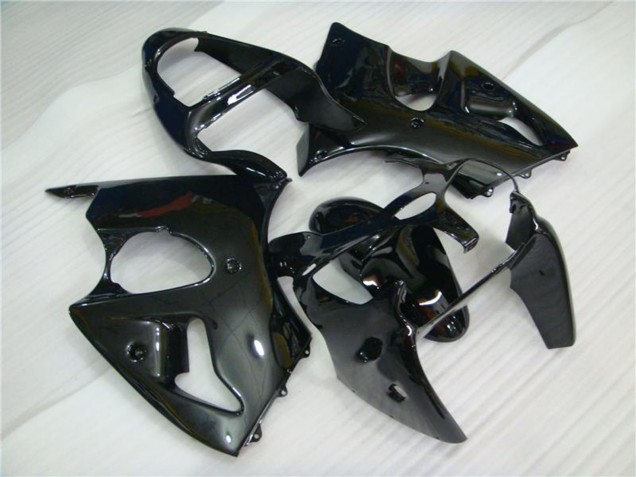 2000-2002 Kawasaki ZX6R Motorcycle Fairings - Glossy Black UK