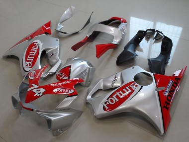 2001-2003 Honda CBR600 F4i Motorcycle Fairings - Silver Red Fortuna UK