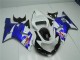 2001-2003 Suzuki GSXR 600/750 Motorcycle Fairings - White Blue Black UK