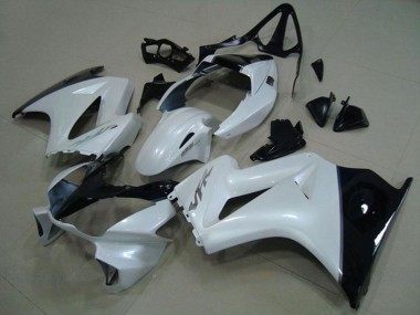 2002-2013 Honda VFR 800 Motorcycle Fairings - White Glossy Black Silver Decal UK