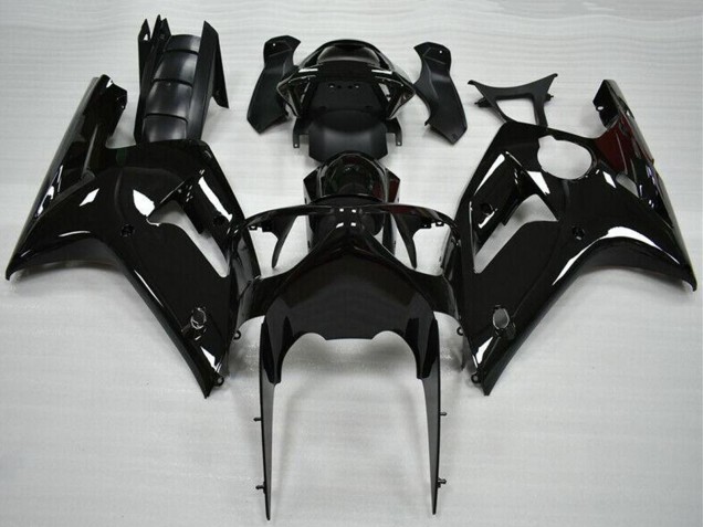 2003-2004 Kawasaki ZX6R Motorcycle Fairing - Glossy Black UK