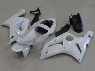 2003-2004 Kawasaki ZX6R Motorcycle Fairings - White UK