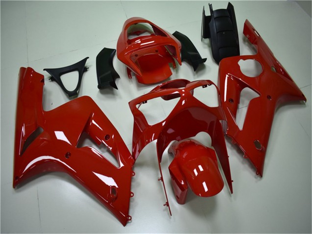 2003-2004 Kawasaki ZX6R Motorcycle Fairing Kits - Red UK