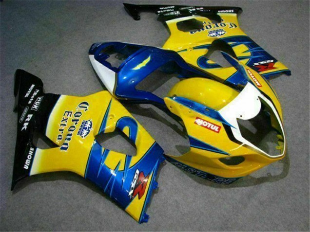 2003-2004 Suzuki GSXR 1000 Motorcycle Fairings - Yellow Blue White Red Corona Motul UK