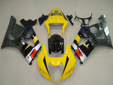 2003-2004 Suzuki GSXR 1000 Motorcycle Fairings - Yellow Silver Grey Black Red UK