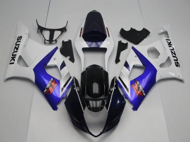 2003-2004 Suzuki GSXR 1000 Motorcycle Fairings - White Blue Glossy Black Red UK