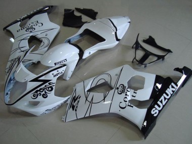 2003-2004 Suzuki GSXR 1000 Motorcycle Fairings - White Black Corona UK