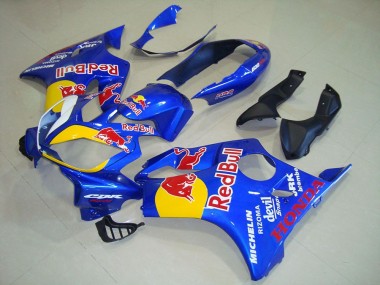 2004-2007 Honda CBR600 F4i Motorcycle Fairings - Blue Yellow Red Bull UK