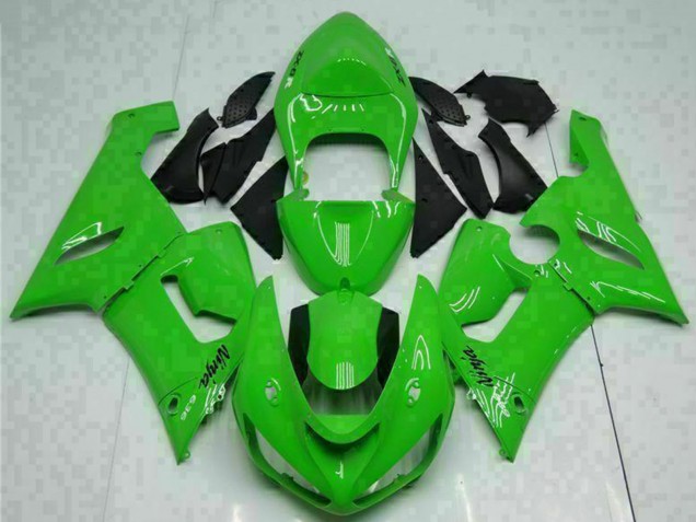 2005-2006 Kawasaki ZX6R Motorcycle Fairing - Green UK