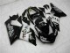 2005-2006 Kawasaki ZX6R Motorcycle Fairings - Glossy Black White West UK