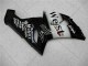 2005-2006 Kawasaki ZX6R Motorcycle Fairings - Glossy Black White West UK
