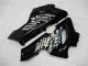 2005-2006 Kawasaki ZX6R Motorcycle Fairings - Glossy Black White West UK