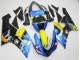 2005-2006 Kawasaki ZX6R Motorcycle Fairings - Blue Yellow Black Shark UK