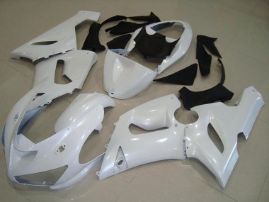 2005-2006 Kawasaki ZX6R Motorcycle Fairings - Pearl White UK