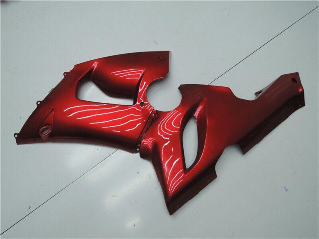 2005-2006 Kawasaki ZX6R Motorcycle Fairings - Candy Red UK