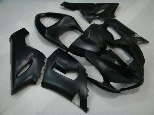 2005-2006 Kawasaki ZX6R Motorcycle Fairings - Matte Black UK