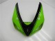 2005-2006 Kawasaki ZX6R Motorcycle Fairing - Green Glossy Black UK