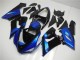2005-2006 Kawasaki ZX6R Motorcycle Fairing Kits - Blue Glossy Black UK