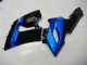 2005-2006 Kawasaki ZX6R Motorcycle Fairing Kits - Blue Glossy Black UK