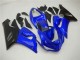 2005-2006 Kawasaki ZX6R Motorcycle Fairings - Blue Matte Black UK