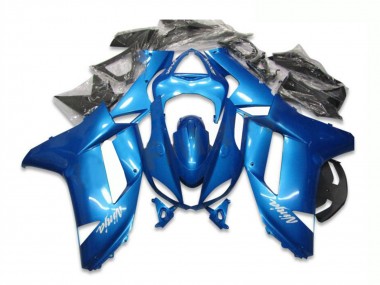 2007-2008 Kawasaki ZX6R Motorcycle Fairing - Blue UK
