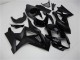 2007-2008 Suzuki GSXR 1000 Motorcycle Fairings - Glossy Black Matte Black No Decal UK