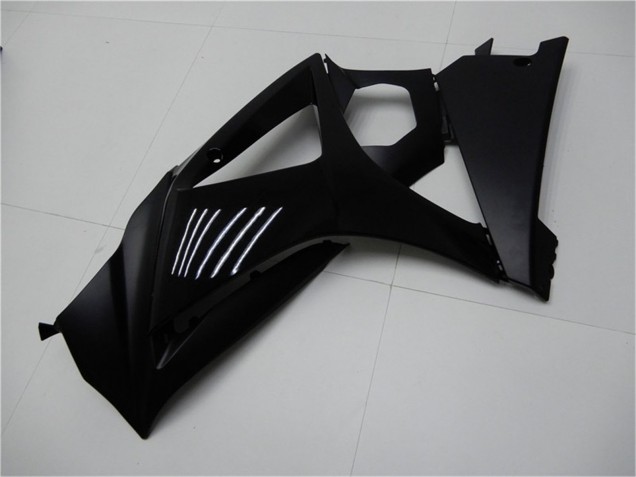 2007-2008 Suzuki GSXR 1000 Motorcycle Fairings - Glossy Black Matte Black No Decal UK