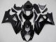 2007-2008 Suzuki GSXR 1000 Motorcycle Fairings - Glossy Black Matte Black No Decal UK