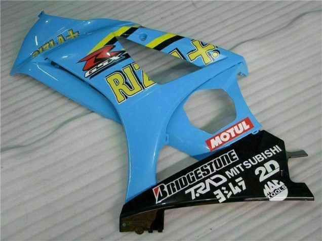 2007-2008 Suzuki GSXR 1000 Motorcycle Fairing Kits - Blue Gold Black Rizla UK