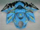 2007-2008 Suzuki GSXR 1000 Motorcycle Fairing Kits - Blue Gold Black Rizla UK