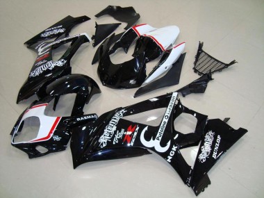 2007-2008 Suzuki GSXR 1000 Motorcycle Fairings - Glossy Black Red Relentless UK