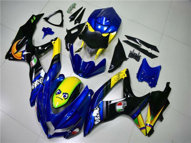 2008-2010 Suzuki GSXR 600/750 Motorcycle Fairings - Blue Yellow Shark UK