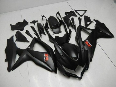 2008-2010 Suzuki GSXR 600/750 Motorcycle Fairings - Matte Black Red UK