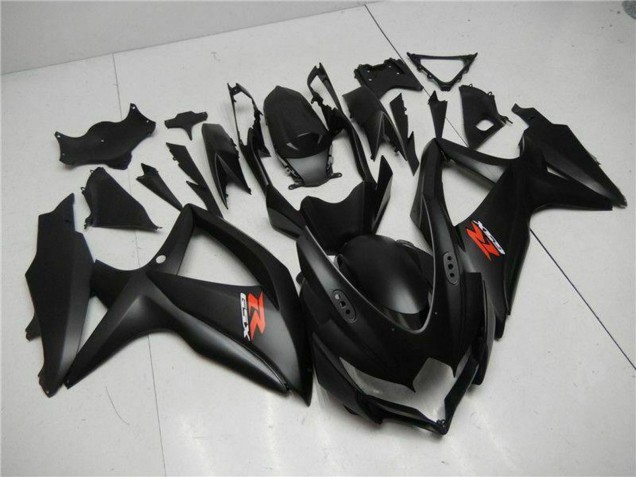 2008-2010 Suzuki GSXR 600/750 Motorcycle Fairings - Matte Black Red UK