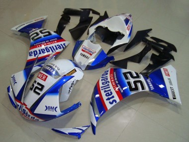2009-2011 Yamaha YZF R1 Motorcycle Fairings - White Blue Red Black Sterilgarda UK