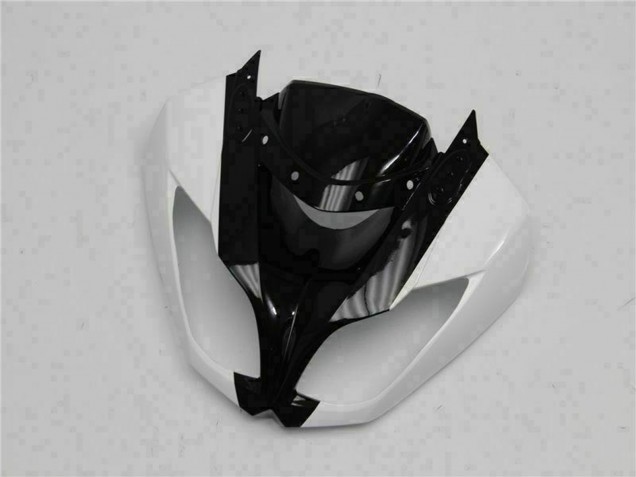 2009-2012 Kawasaki ZX6R Motorcycle Fairings - Glossy Black White UK