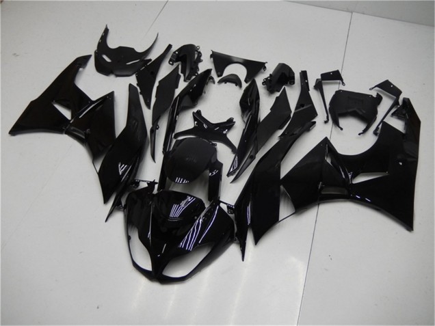 2009-2012 Kawasaki ZX6R Motorcycle Fairings - Glossy Black UK