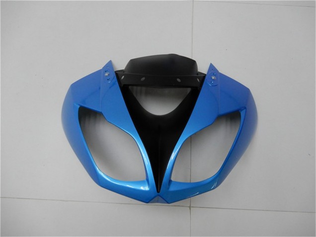 2009-2012 Kawasaki ZX6R Motorcycle Fairings - Light Blue Glossy Black UK