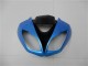 2009-2012 Kawasaki ZX6R Motorcycle Fairings - Light Blue Glossy Black UK