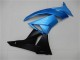 2009-2012 Kawasaki ZX6R Motorcycle Fairings - Light Blue Glossy Black UK