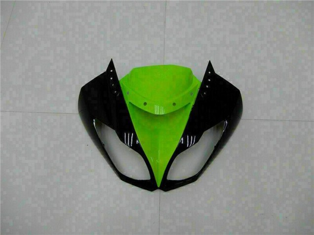2009-2012 Kawasaki ZX6R Motorcycle Fairings - Glossy Black Green UK