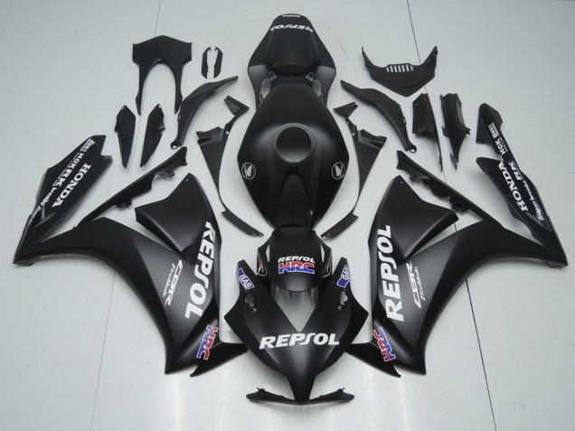 2012-2016 Honda CBR1000RR Motorcycle Fairings - Matte Black White Repsol HRC UK