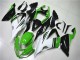 2013-2018 Kawasaki ZX6R Motorcycle Fairings - Green White Glossy Black UK