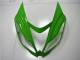 2013-2018 Kawasaki ZX6R Motorcycle Fairings - Green White Glossy Black UK